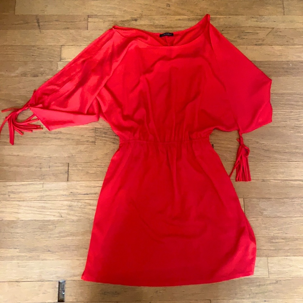 Orange Vintage Style Mini Dress